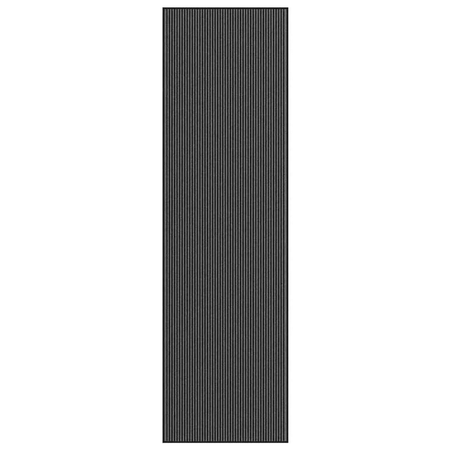 vidaXL Fußmatte Streifen Schwarz und Grau 115x400 cm 4105599 vidaXL Fußmatte Streifen Schwarz und Grau 115x400 cm 4105599 von VIDAXL