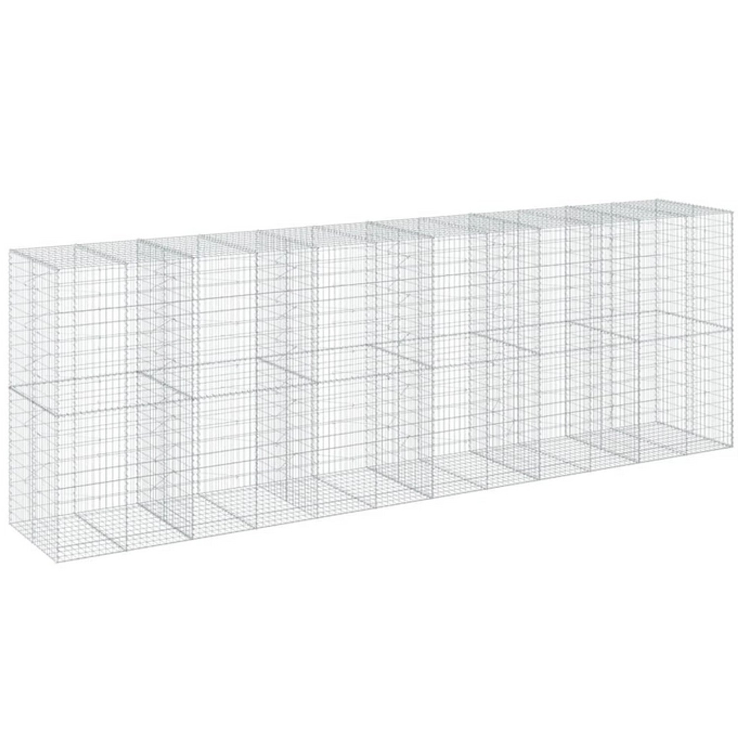 vidaXL Gabione mit Deckel 600x100x200 cm Eisen 2157972 vidaXL Gabione mit Deckel 600x100x200 cm Eisen 2157972 von VIDAXL