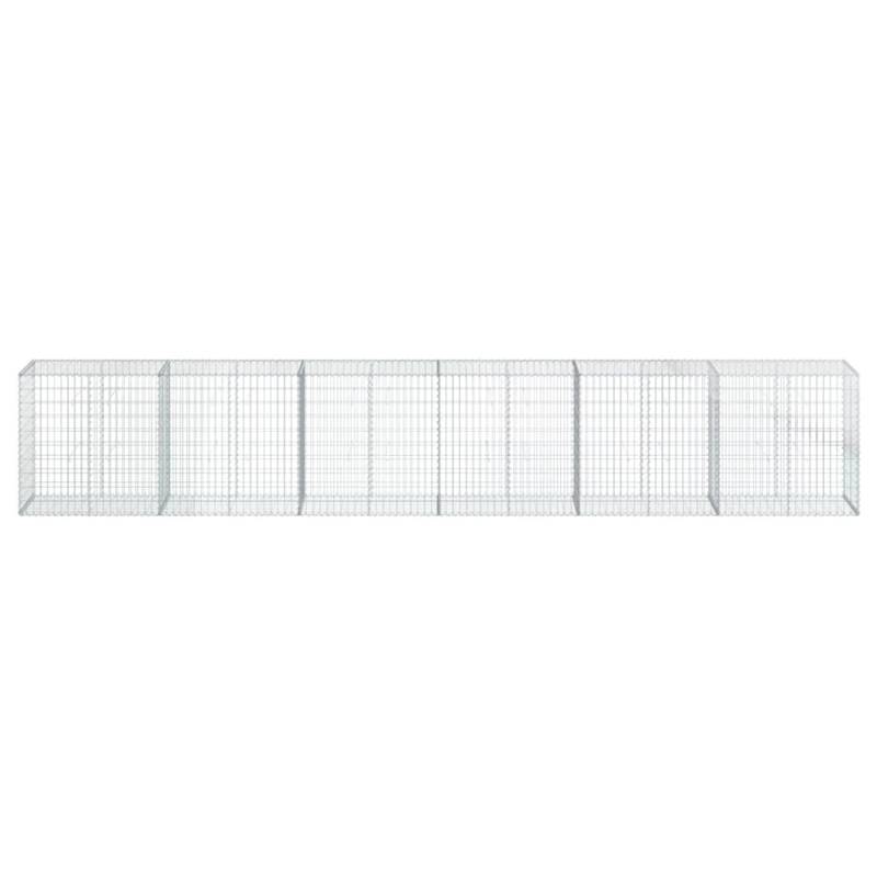 vidaXL Gabione mit Deckel 600x50x100 cm Eisen 2149656 von VIDAXL