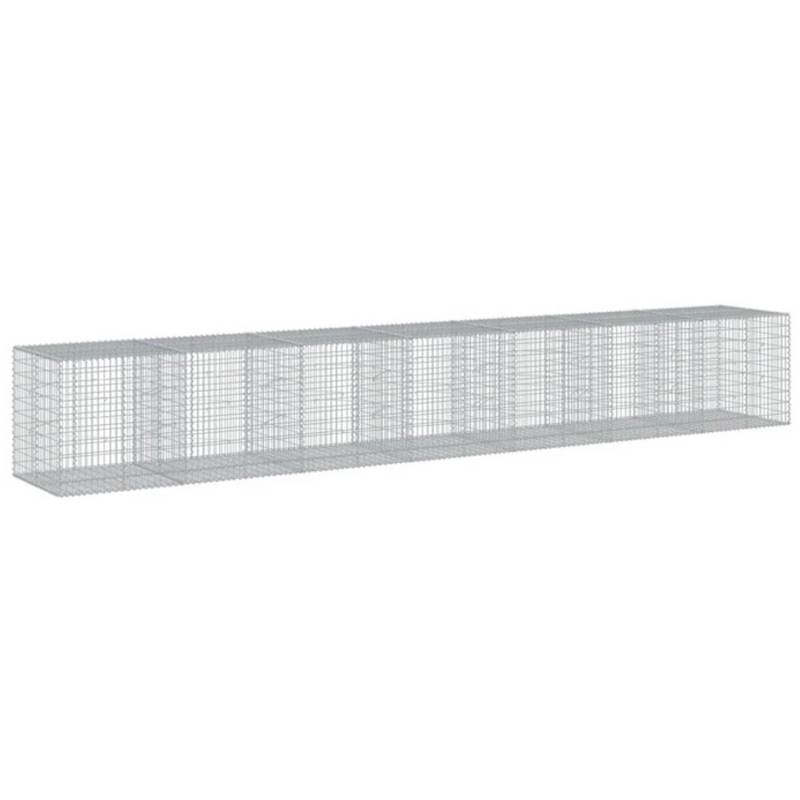 vidaXL Gabione mit Deckel 700x100x100 cm Eisen 2157967 von VIDAXL