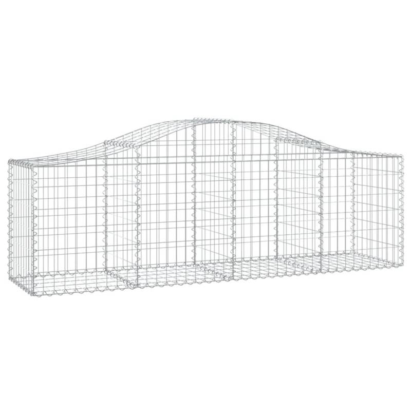 vidaXL Gabione mit Hochbogen 200x50x60/80 cm Eisen 1536804 von VIDAXL