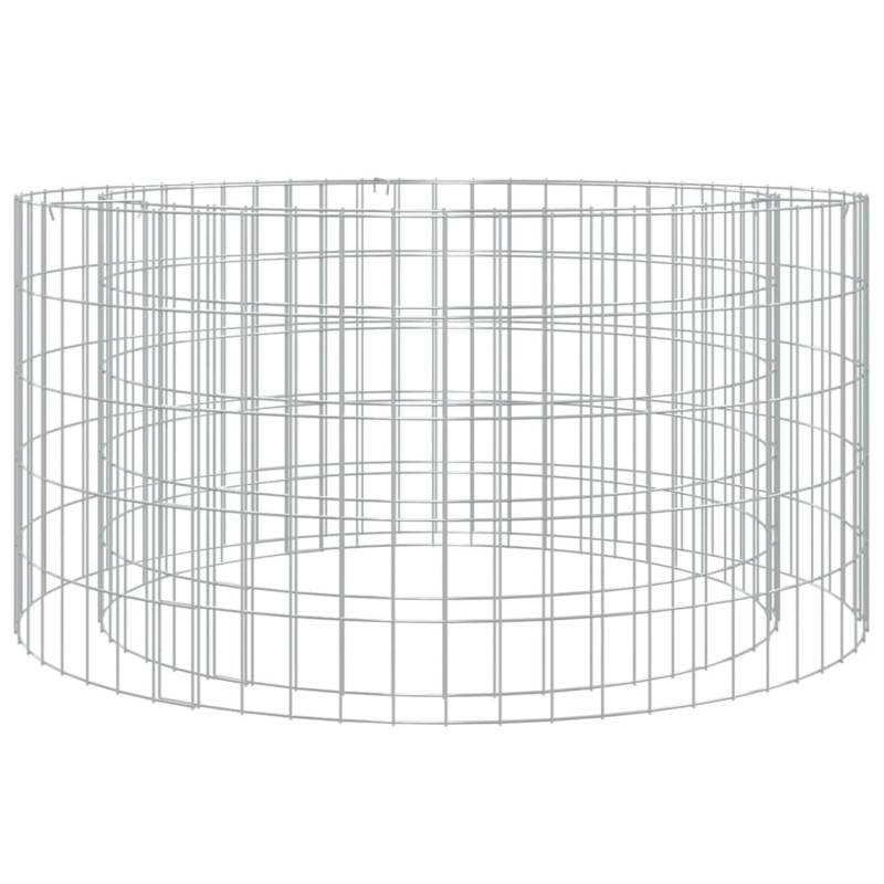 vidaXL Gabionen-Feuerstelle Ø 100 cm Verzinktes Eisen Modell 1 von VIDAXL