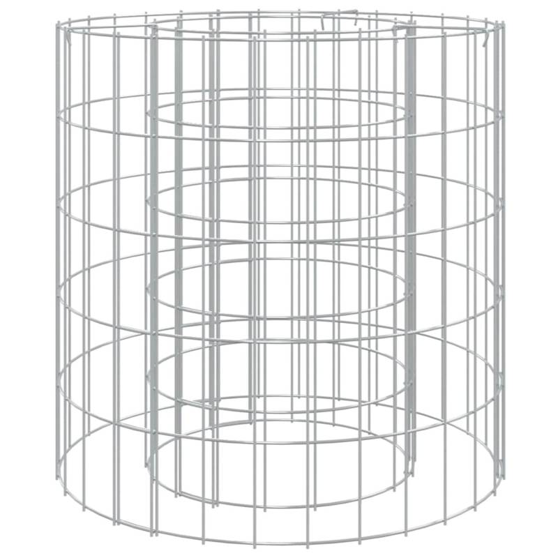 vidaXL Gabionen-Feuerstelle Ø 50 cm Verzinktes Eisen von VIDAXL
