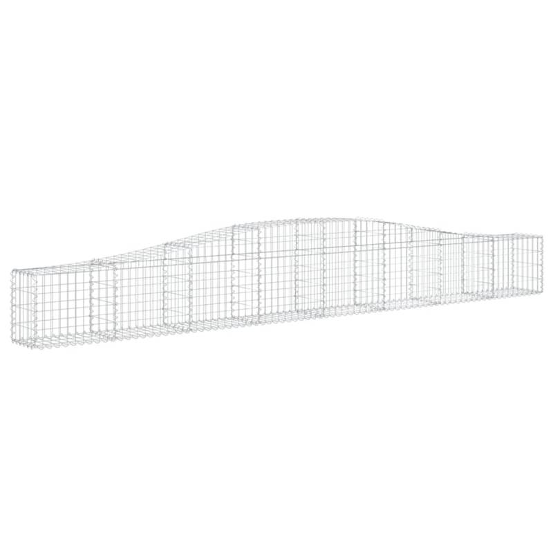 vidaXL Gabionen mit Hochbogen 15 Stk 400x30x40/60 cm Eisen 1562272 von VIDAXL