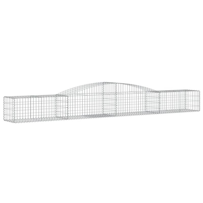 vidaXL Gabionen mit Hochbogen 15 Stk 400x50x40/60cm Eisen 1635881 von VIDAXL