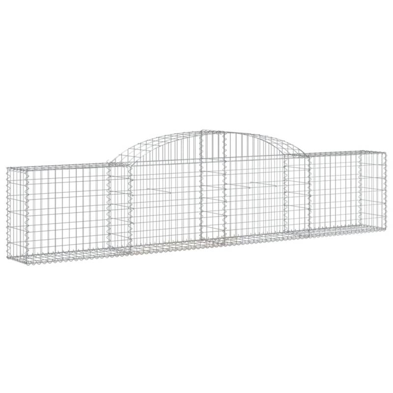 vidaXL Gabionen mit Hochbogen 17 Stk 300x30x60/80 cm Eisen 1666512 von VIDAXL