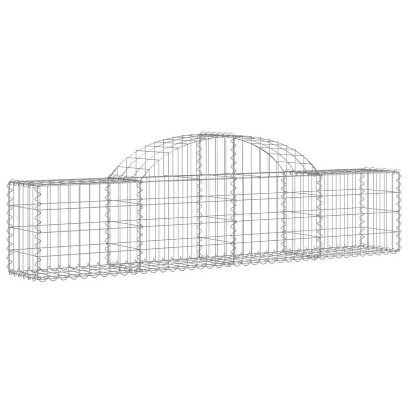 vidaXL Gabionen mit Hochbogen 25 Stk 200x30x40/60 cm Eisen 1668433 von VIDAXL