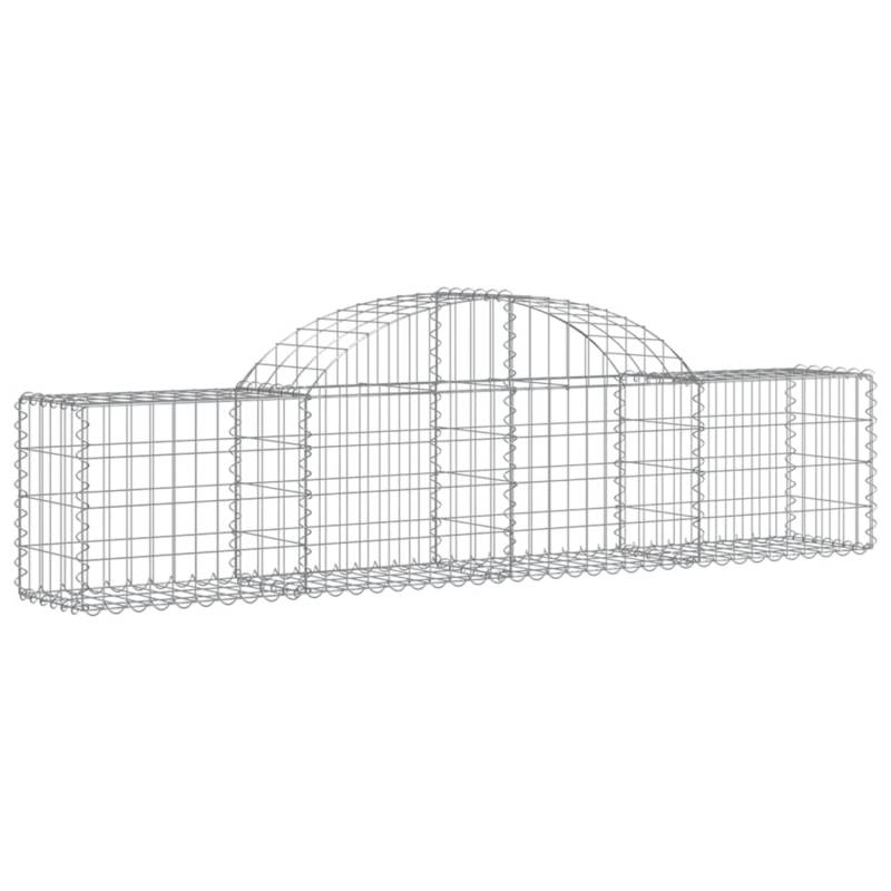 vidaXL Gabionen mit Hochbogen 3 Stk 200x30x40/60 cm Eisen 1668414 von VIDAXL