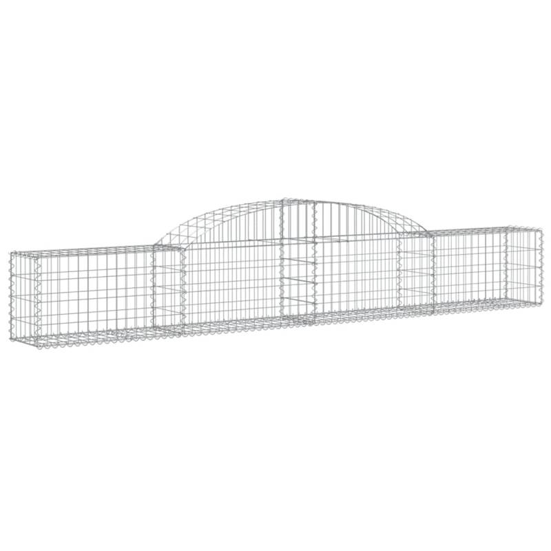 vidaXL Gabionen mit Hochbogen 3 Stk 300x30x40/60 cm Eisen 1666494 von VIDAXL