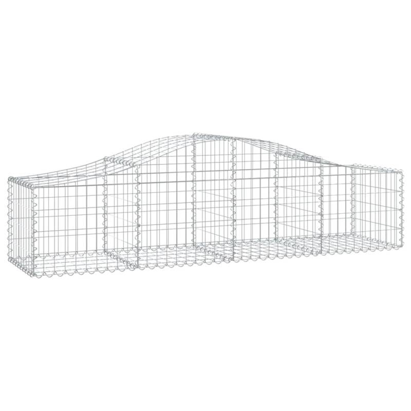 vidaXL Gabionen mit Hochbogen 30 Stk 200x50x40/60 cm Eisen 1581434 von VIDAXL