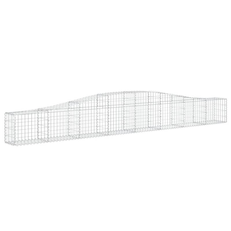 vidaXL Gabionen mit Hochbogen 4 Stk 400x30x40/60 cm Eisen 1562539 von VIDAXL