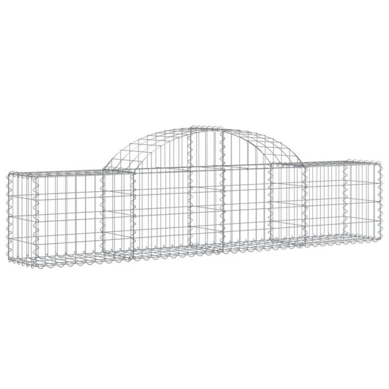 vidaXL Gabionen mit Hochbogen 5 Stk 200x30x40/60 cm Eisen 1667400 von VIDAXL