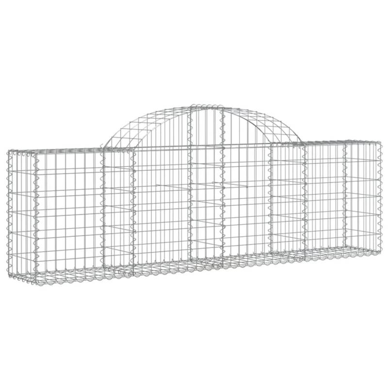 vidaXL Gabionen mit Hochbogen 5 Stk 200x30x60/80 cm Eisen 1668565 von VIDAXL