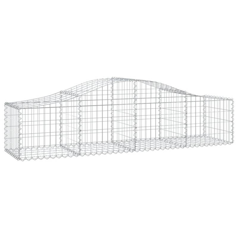 vidaXL Gabionen mit Hochbogen 5 Stk 200x50x40/60 cm Eisen 1593748 von VIDAXL