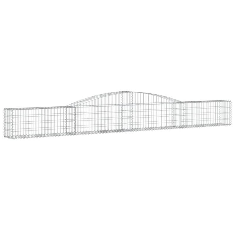 vidaXL Gabionen mit Hochbogen 5 Stk 400x30x40/60 cm Eisen 1669140 von VIDAXL