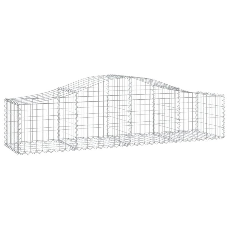 vidaXL Gabionen mit Hochbogen 6 Stk 200x50x40/60 cm Eisen 1593751 von VIDAXL