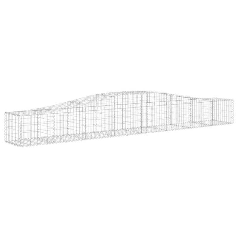 vidaXL Gabionen mit Hochbogen 8 Stk 400x50x40/60cm Eisen 1577614 von VIDAXL