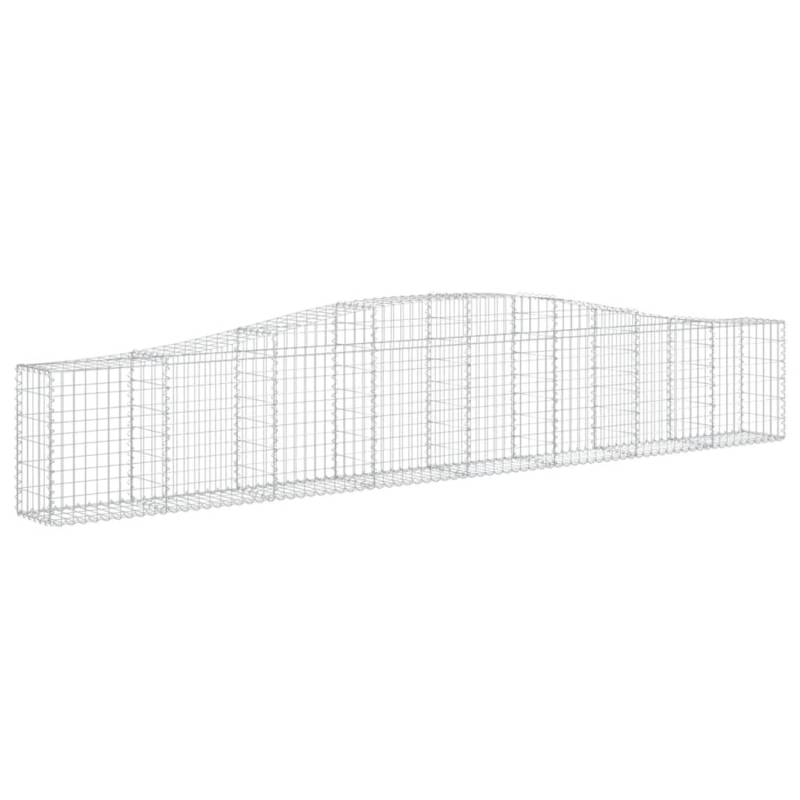 vidaXL Gabionen mit Hochbogen 9 Stk 400x30x60/80 cm Eisen 1562333 von VIDAXL