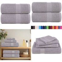 Gästetücher 2 Stk. Grau 30x50 cm 360 g/m² 100% Baumwolle - Vidaxl von VIDAXL