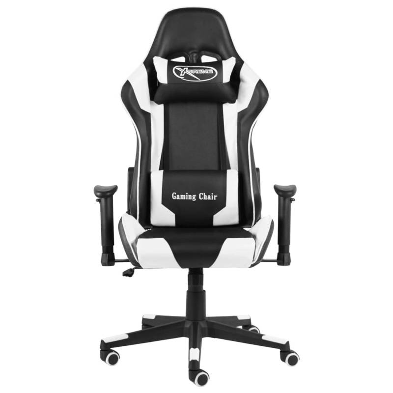 vidaXL Gaming-Stuhl Drehbar Weiß PVC von VIDAXL