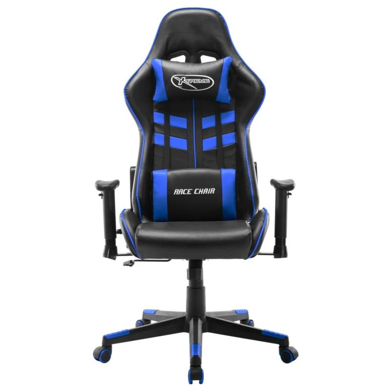 vidaXL Gaming-Stuhl Schwarz und Blau Kunstleder Modell 1 von VIDAXL
