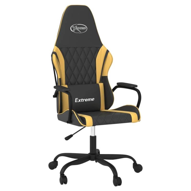 vidaXL Gaming-Stuhl Schwarz und Golden Kunstleder Modell 8 vidaXL Gaming-Stuhl Schwarz und Golden Kunstleder Modell 8 von VIDAXL