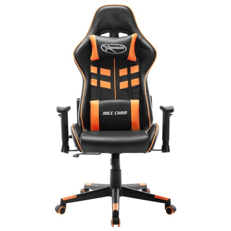 vidaXL Gaming-Stuhl Schwarz und Orange Kunstleder Modell 1 von VIDAXL