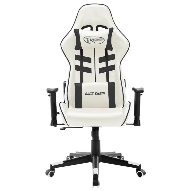 vidaXL Gaming-Stuhl Weiß und Schwarz Kunstleder Modell 1 von VIDAXL