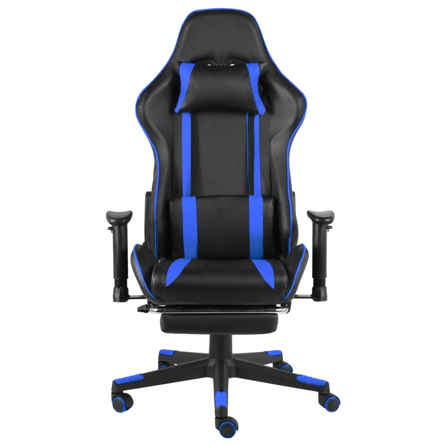 vidaXL Gaming-Stuhl mit Fußstütze Drehbar Blau PVC Modell 1 vidaXL Gaming-Stuhl mit Fußstütze Drehbar Blau PVC Modell 1 von VIDAXL