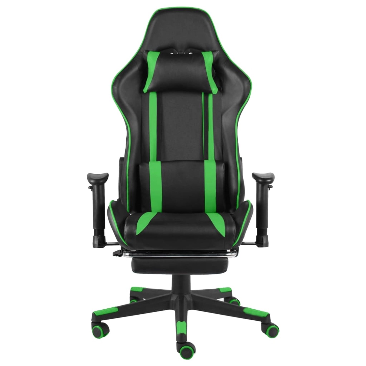 vidaXL Gaming-Stuhl mit Fußstütze Drehbar Grün PVC Modell 1 vidaXL Gaming-Stuhl mit Fußstütze Drehbar Grün PVC Modell 1 von VIDAXL