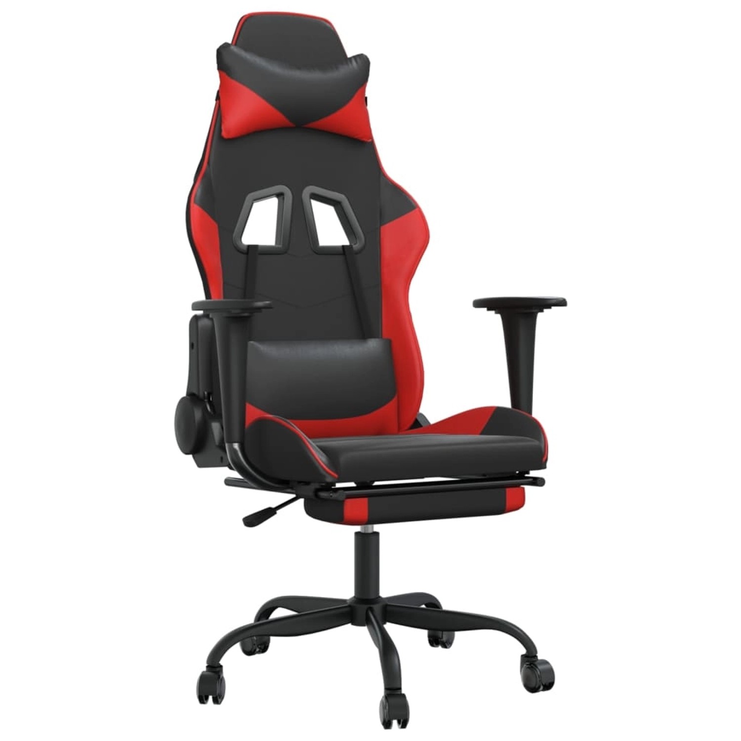 vidaXL Gaming-Stuhl mit Fußstütze Schwarz und Rot Kunstleder Modell 3 vidaXL Gaming-Stuhl mit Fußstütze Schwarz und Rot Kunstleder Modell 3 von VIDAXL