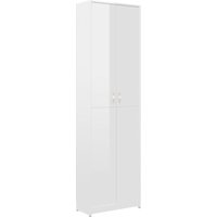 Bonnevie - Garderobenschrank Hochglanz-Weiß 55x25x189 cm Holzwerkstoff vidaXL432257 von BONNEVIE