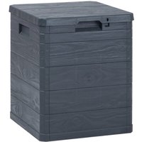 Garten-Aufbewahrungsbox 90 l Anthrazit vidaXL963669 von BONNEVIE