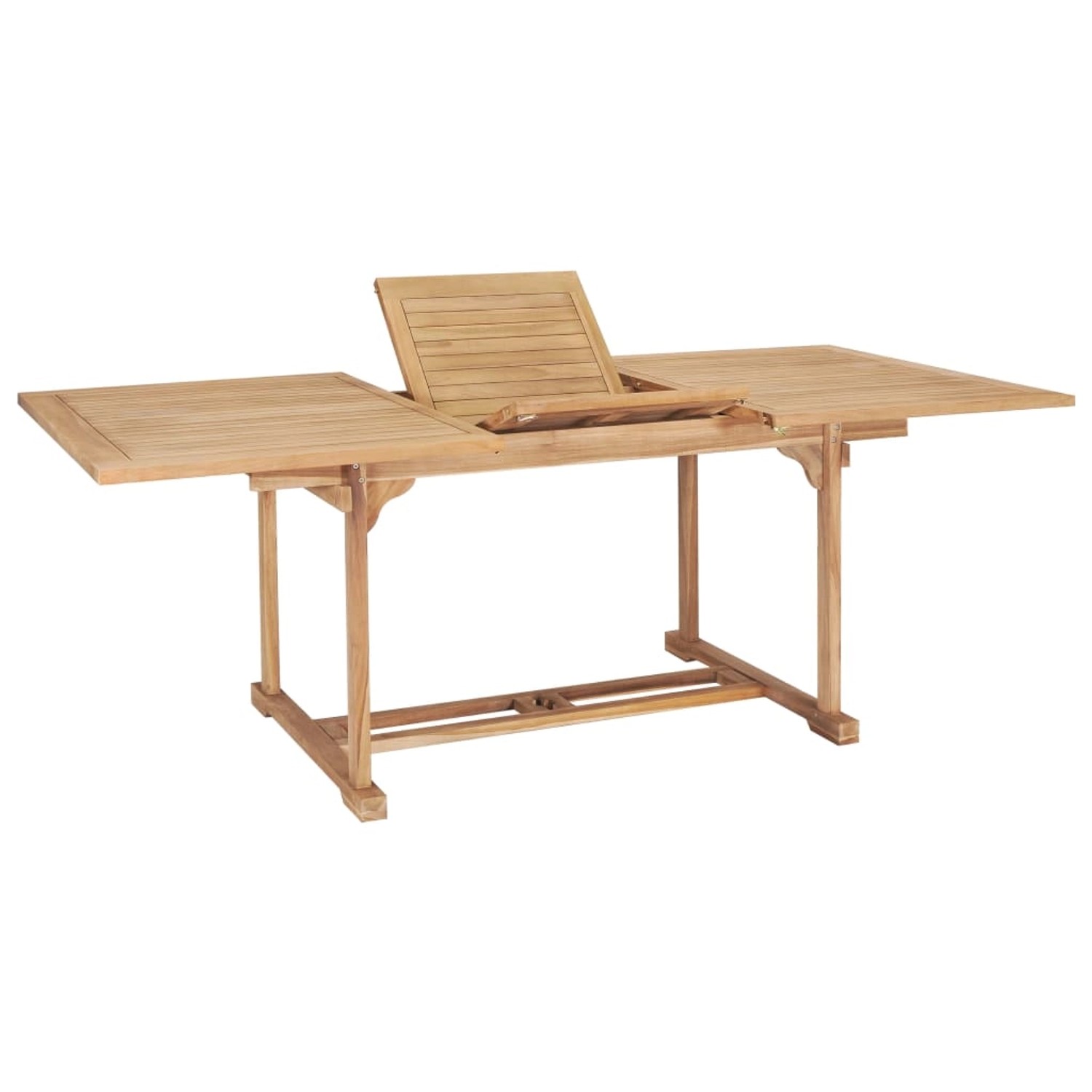 vidaXL Garten-Ausziehtisch 150-200x100x75 cm Massivholz Teak 44674 von VIDAXL