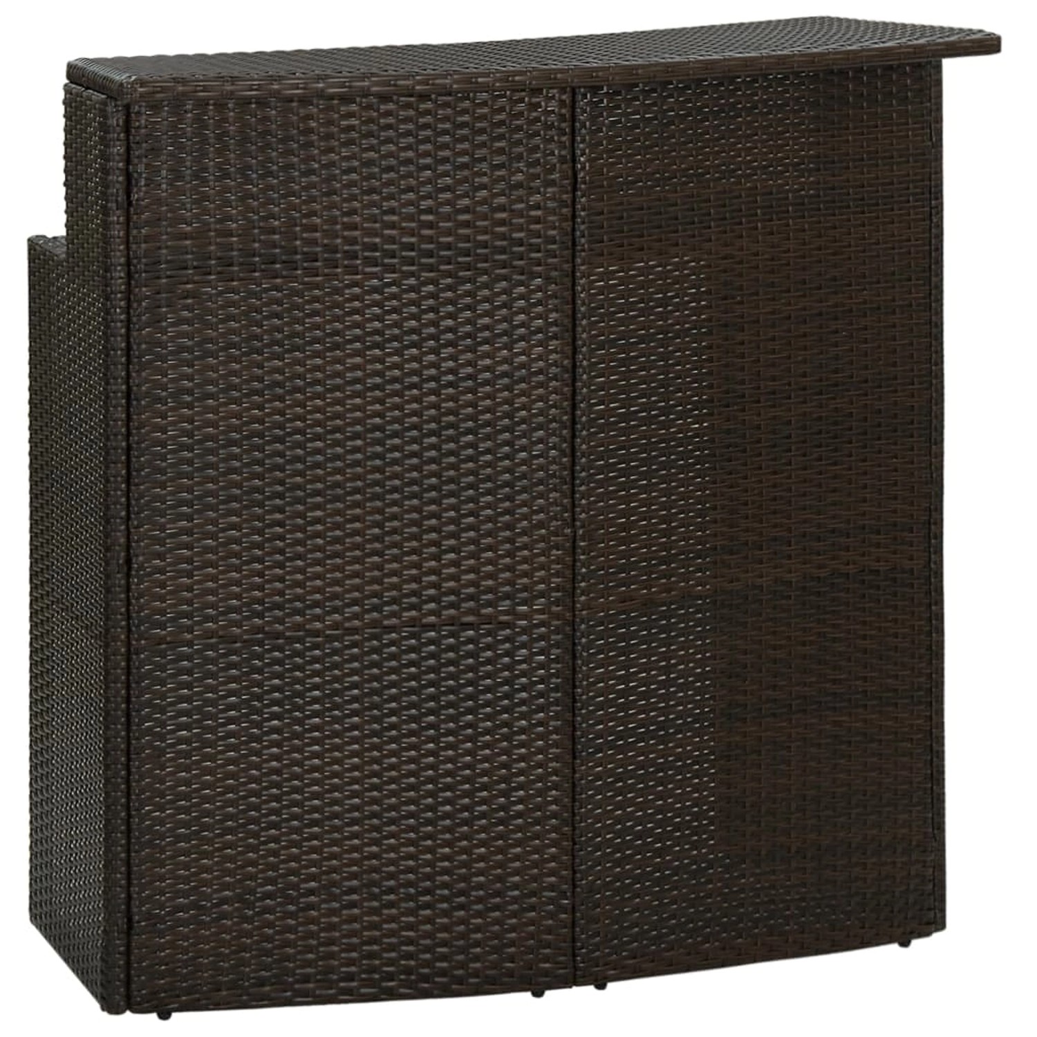 vidaXL Garten-Bartisch Braun 120x55x110 cm Poly Rattan 313467 vidaXL Garten-Bartisch Braun 120x55x110 cm Poly Rattan 313467 von VIDAXL