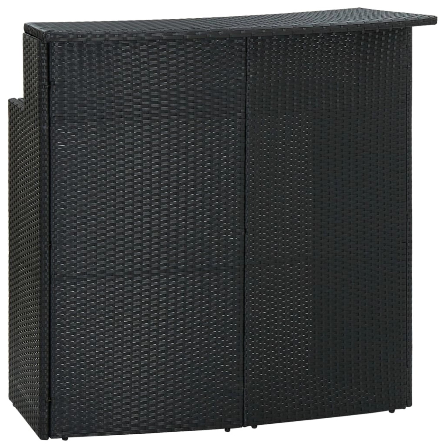 vidaXL Garten-Bartisch Schwarz 120x55x110 cm Poly Rattan 313468 vidaXL Garten-Bartisch Schwarz 120x55x110 cm Poly Rattan 313468 von VIDAXL