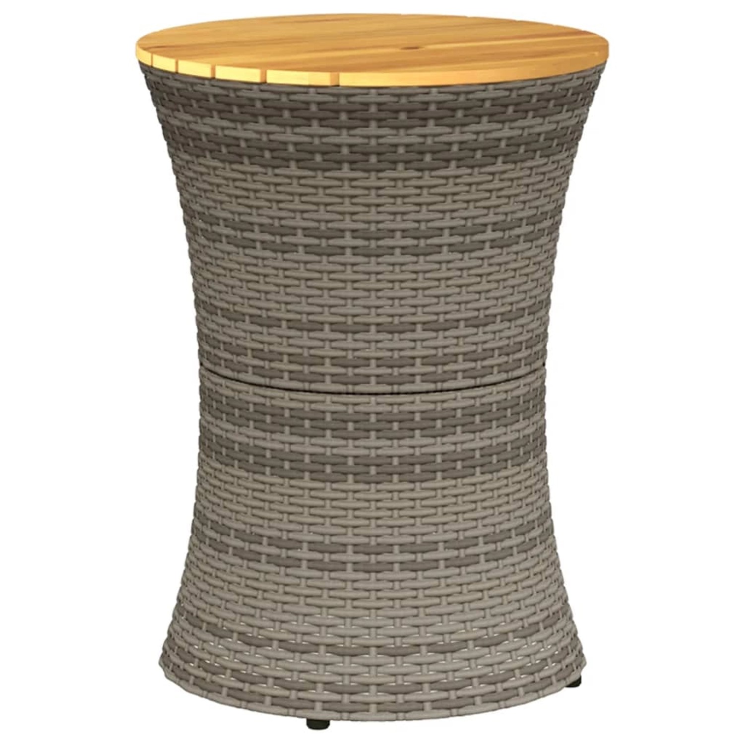 vidaXL Garten-Beistelltisch Trommelform Grau Poly Rattan & Massivholz 368297 vidaXL Garten-Beistelltisch Trommelform Grau Poly Rattan & Massivholz 368297 von VIDAXL