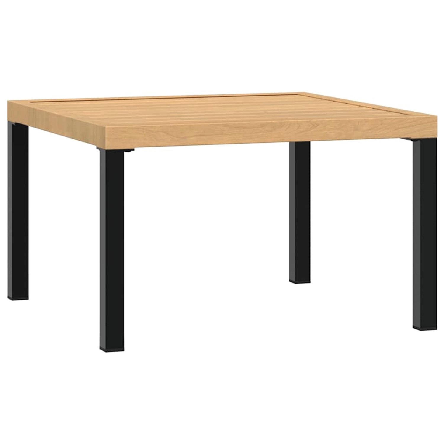 vidaXL Garten-Couchtisch Schwarz 65x65x40 cm Aluminium 4008573 von VIDAXL