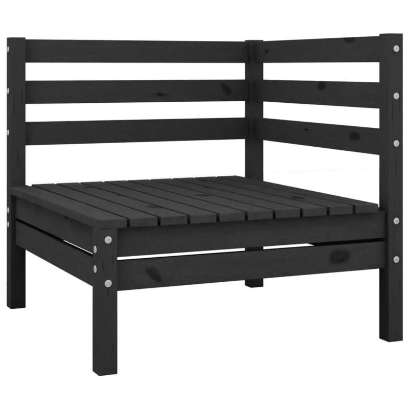 vidaXL Garten-Ecksofa Schwarz Massivholz Kiefer vidaXL Garten-Ecksofa Schwarz Massivholz Kiefer von VIDAXL