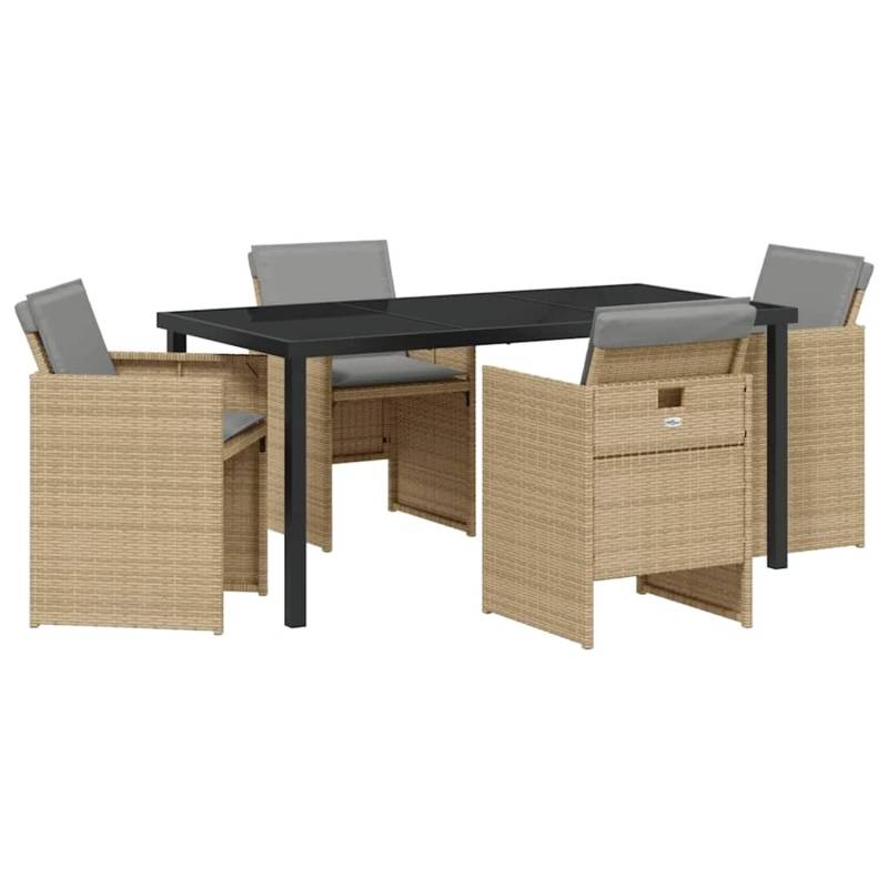 vidaXL Garten Essgruppe 5-Tlg Beige Poly Rattan 3380615 vidaXL Garten Essgruppe 5-Tlg Beige Poly Rattan 3380615 von VIDAXL