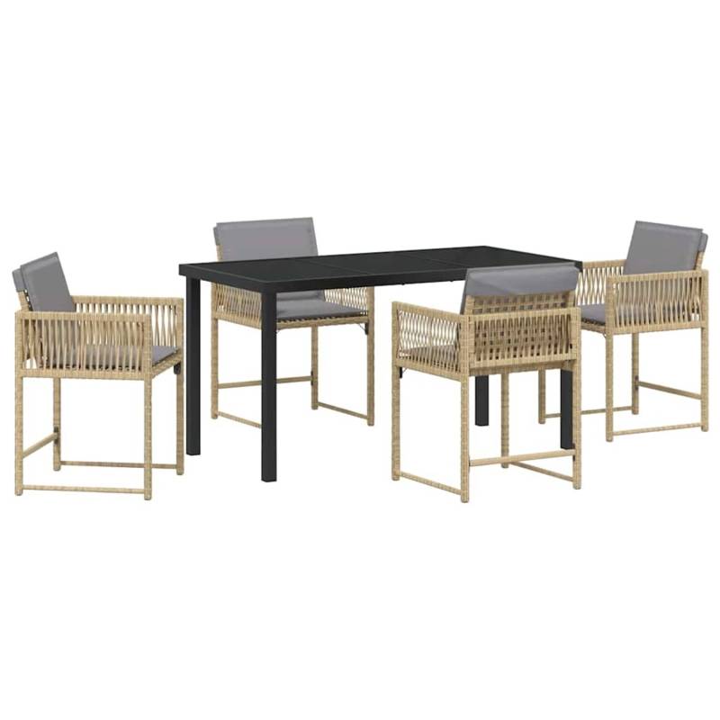 vidaXL Garten Essgruppe 5-Tlg Beige Poly Rattan 3380766 vidaXL Garten Essgruppe 5-Tlg Beige Poly Rattan 3380766 von VIDAXL