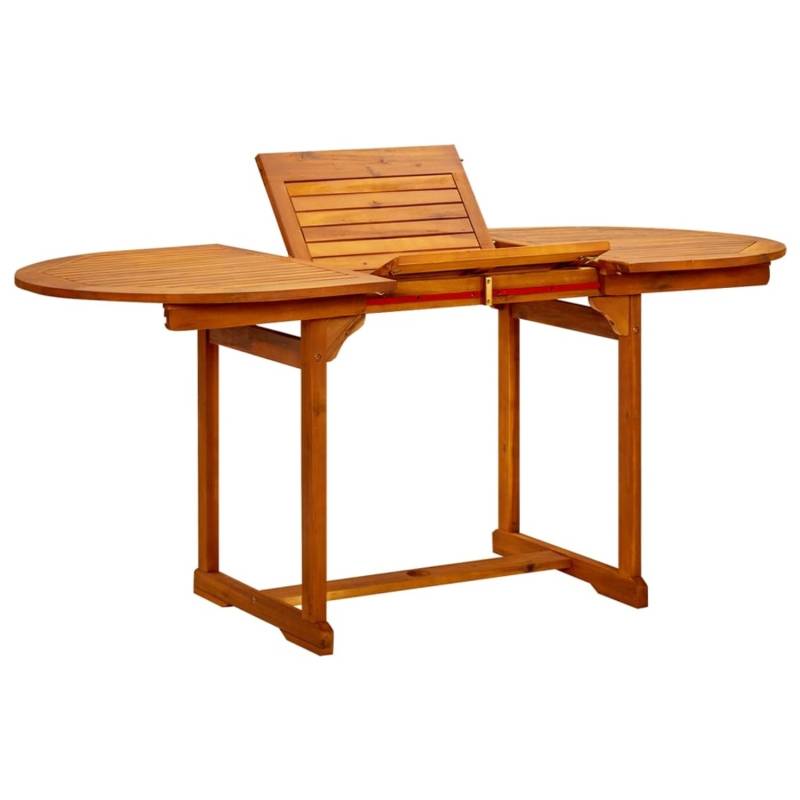 vidaXL Garten-Esstisch 120-170x80x75 cm Massivholz Akazie 316567 von VIDAXL
