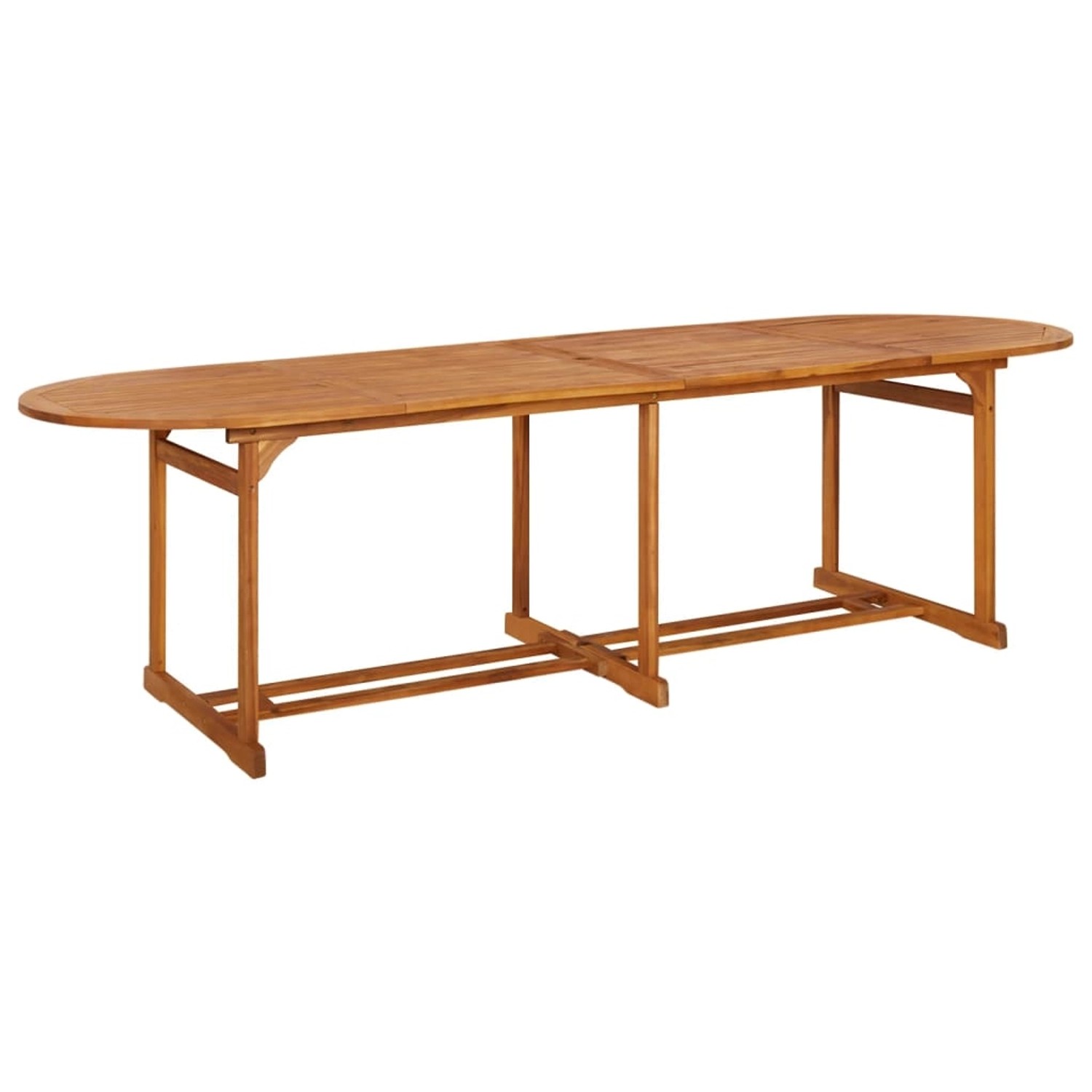 vidaXL Garten-Esstisch 280x90x75 cm Massivholz Akazie 315950 von VIDAXL