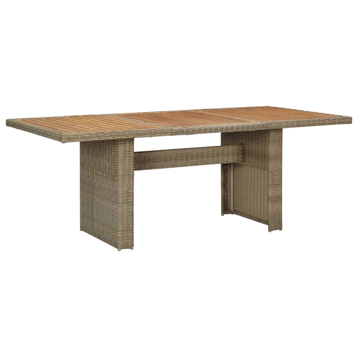 vidaXL Garten-Esstisch Braun 200x100x74 cm Poly Rattan 310143 vidaXL Garten-Esstisch Braun 200x100x74 cm Poly Rattan 310143 von VIDAXL