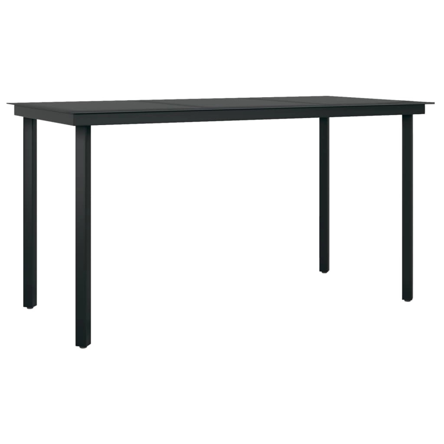 vidaXL Garten-Esstisch Schwarz 140x70x74 cm Stahl und Glas 318747 vidaXL Garten-Esstisch Schwarz 140x70x74 cm Stahl und Glas 318747 von VIDAXL
