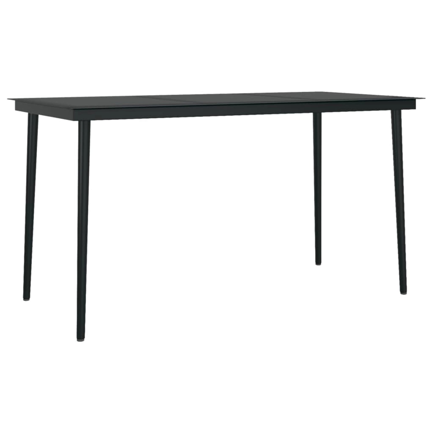 vidaXL Garten-Esstisch Schwarz 140x70x74 cm Stahl und Glas 318750 vidaXL Garten-Esstisch Schwarz 140x70x74 cm Stahl und Glas 318750 von VIDAXL