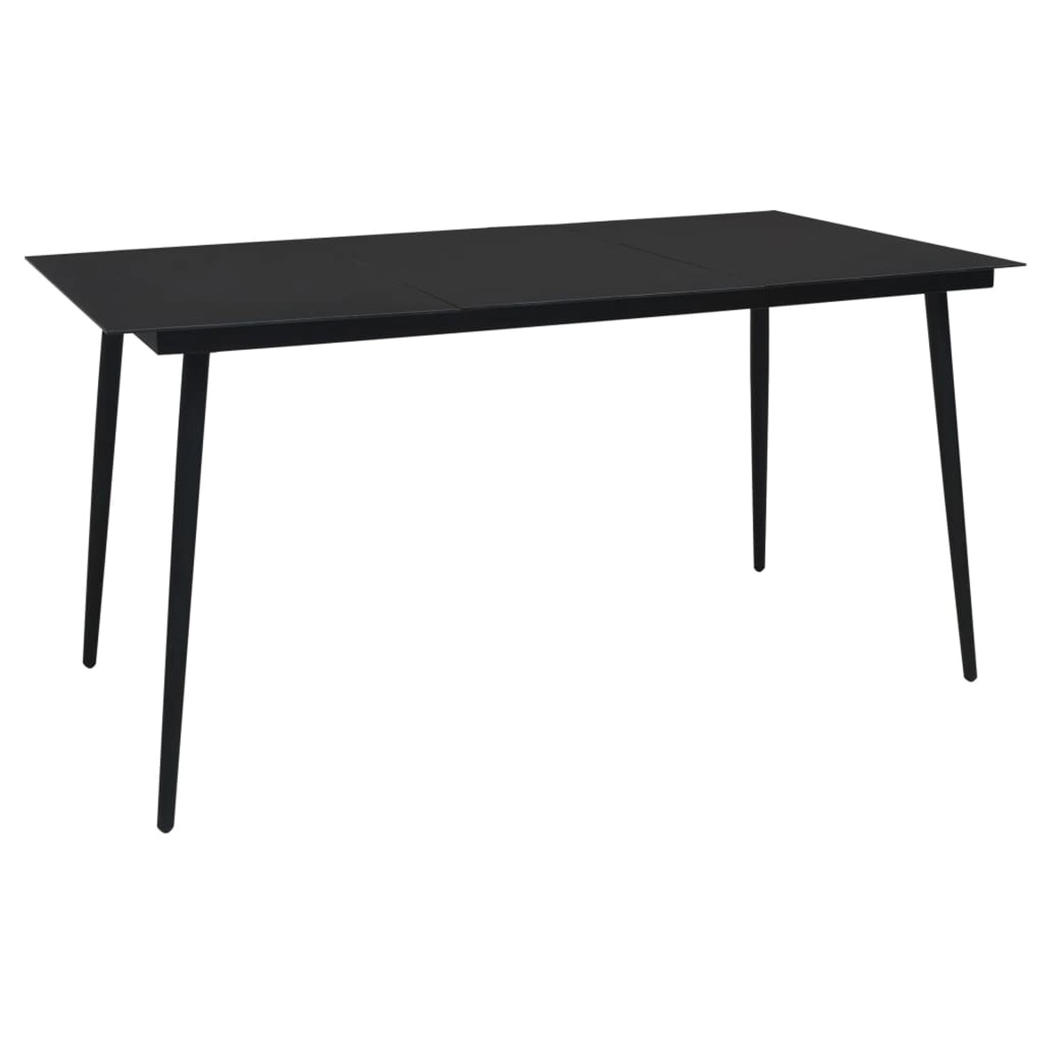 vidaXL Garten-Esstisch Schwarz 190x90x74 cm Stahl und Glas 312159 vidaXL Garten-Esstisch Schwarz 190x90x74 cm Stahl und Glas 312159 von VIDAXL
