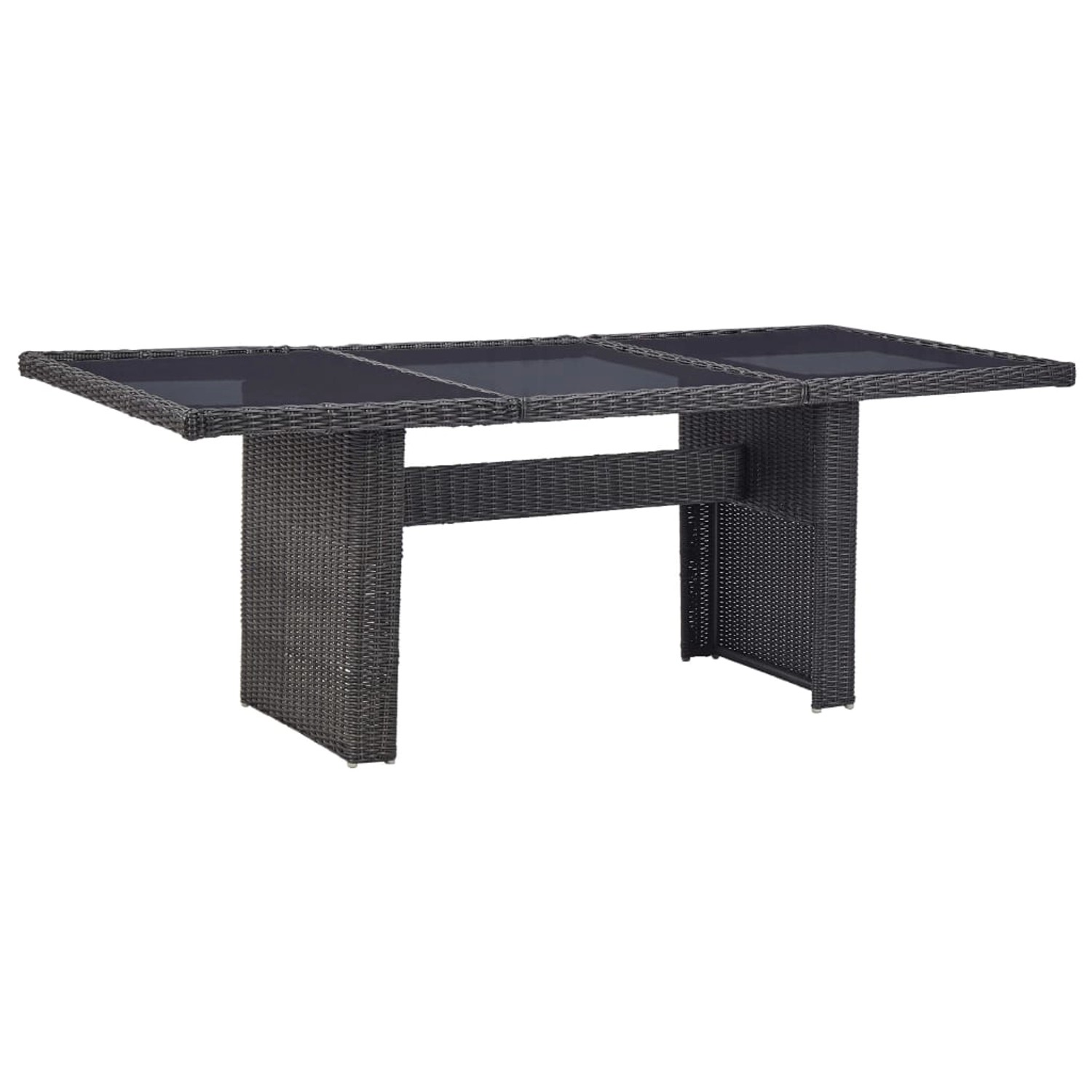 vidaXL Garten-Esstisch Schwarz 200x100x74 cm Glas und Poly Rattan 310145 vidaXL Garten-Esstisch Schwarz 200x100x74 cm Glas und Poly Rattan 310145 von VIDAXL