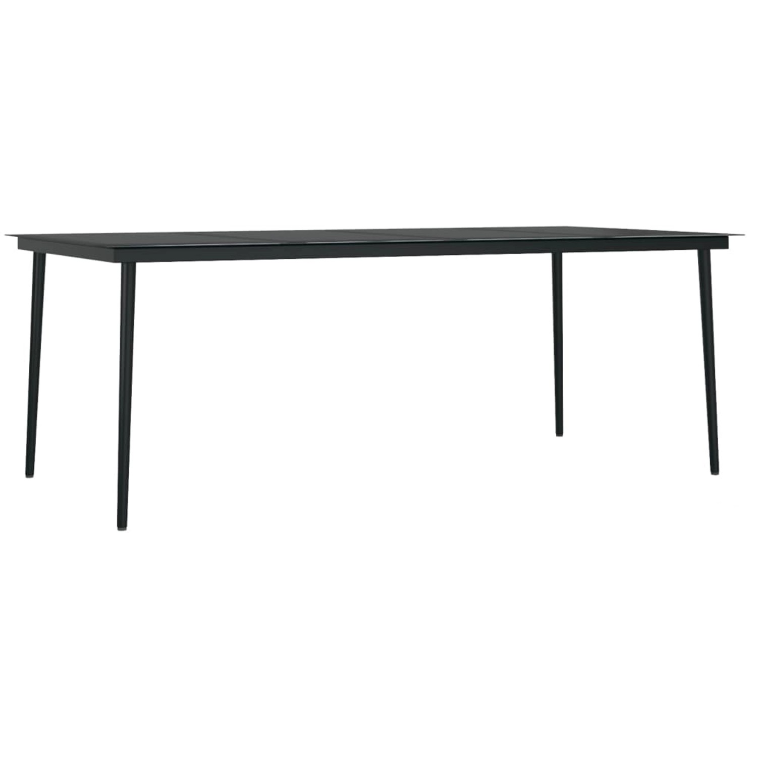 vidaXL Garten-Esstisch Schwarz 200x100x74 cm Stahl und Glas 3100108 vidaXL Garten-Esstisch Schwarz 200x100x74 cm Stahl und Glas 3100108 von VIDAXL