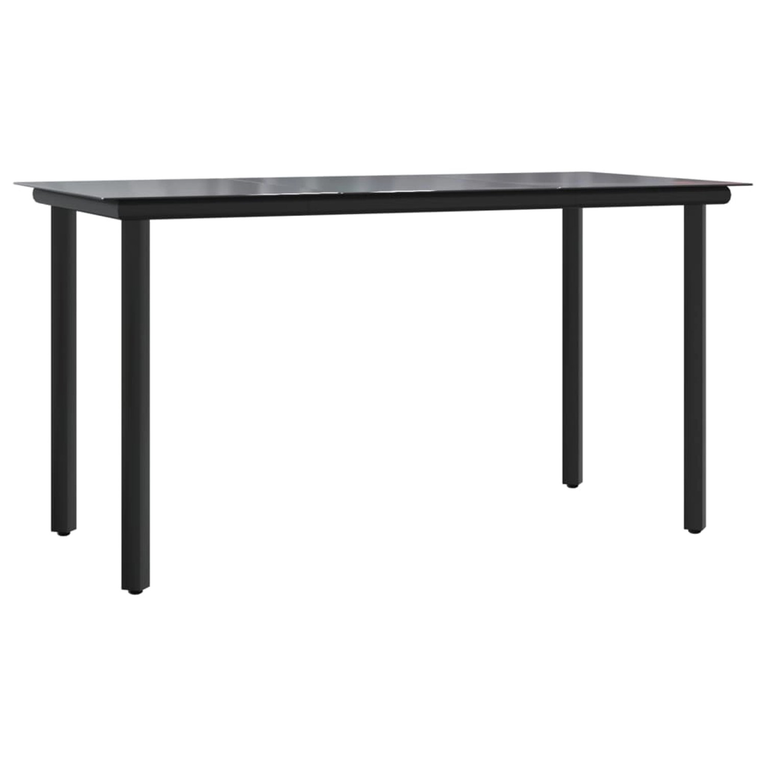 vidaXL Garten-Esstisch Schwarz 200x100x74 cm Stahl und Hartglas 319284 vidaXL Garten-Esstisch Schwarz 200x100x74 cm Stahl und Hartglas 319284 von VIDAXL